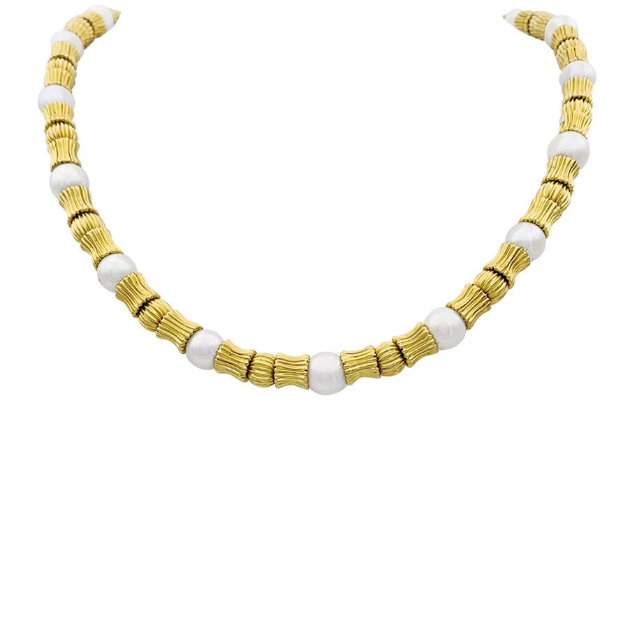 Collier LALAOUNIS en perles d'or et perles de culture
