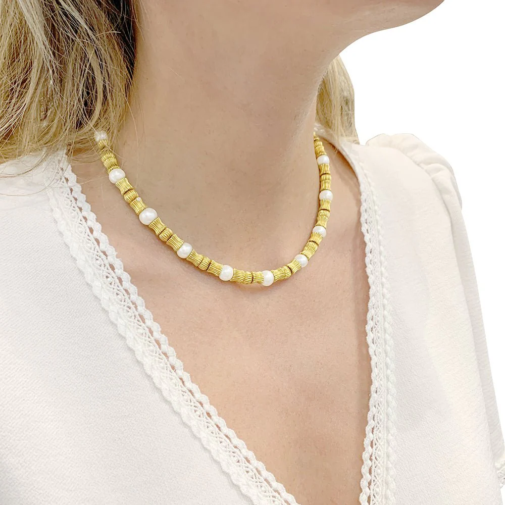 Collier LALAOUNIS en perles d'or et perles de culture - Image 2