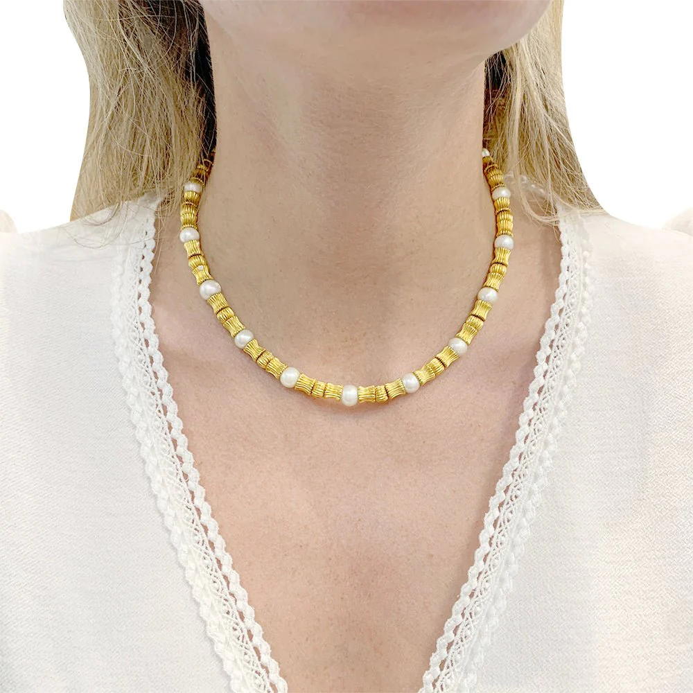 Collier LALAOUNIS en perles d'or et perles de culture - Image 3