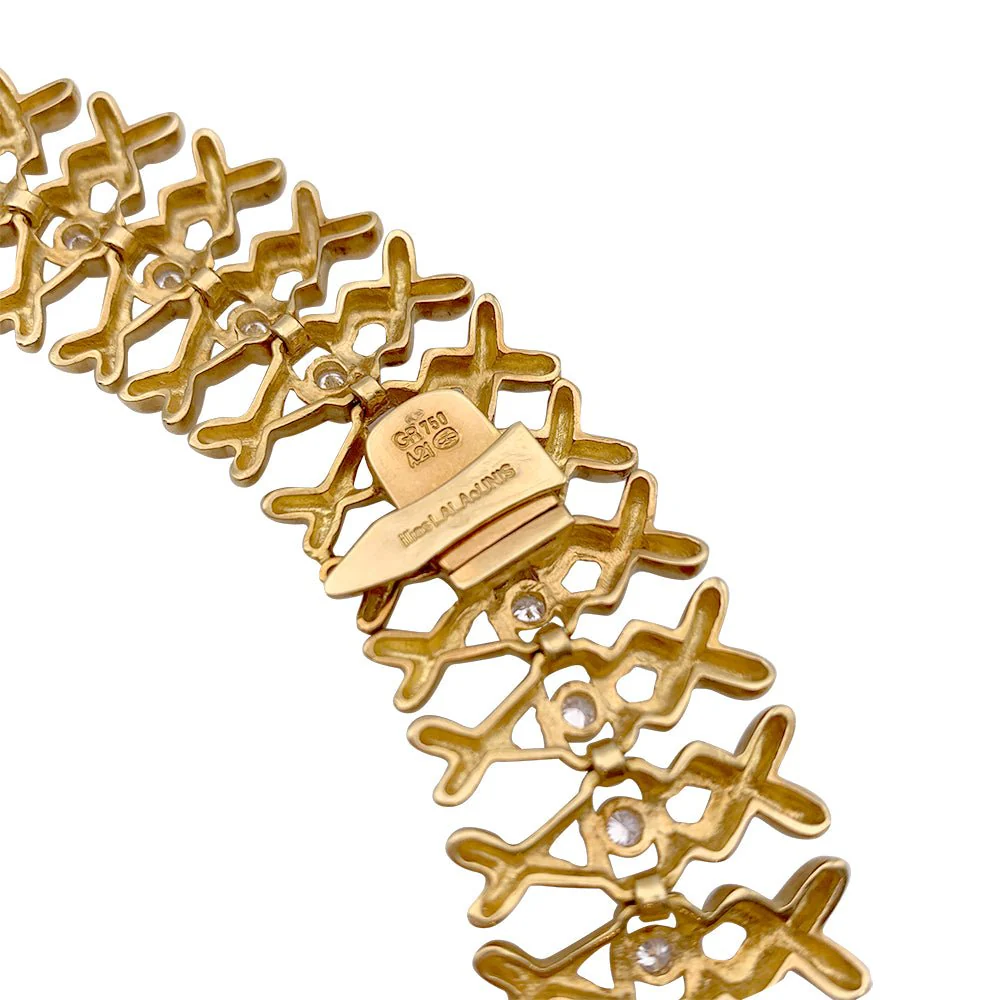 Collier Ras de cou LALAOUNIS en or jaune et diamants - Image 5