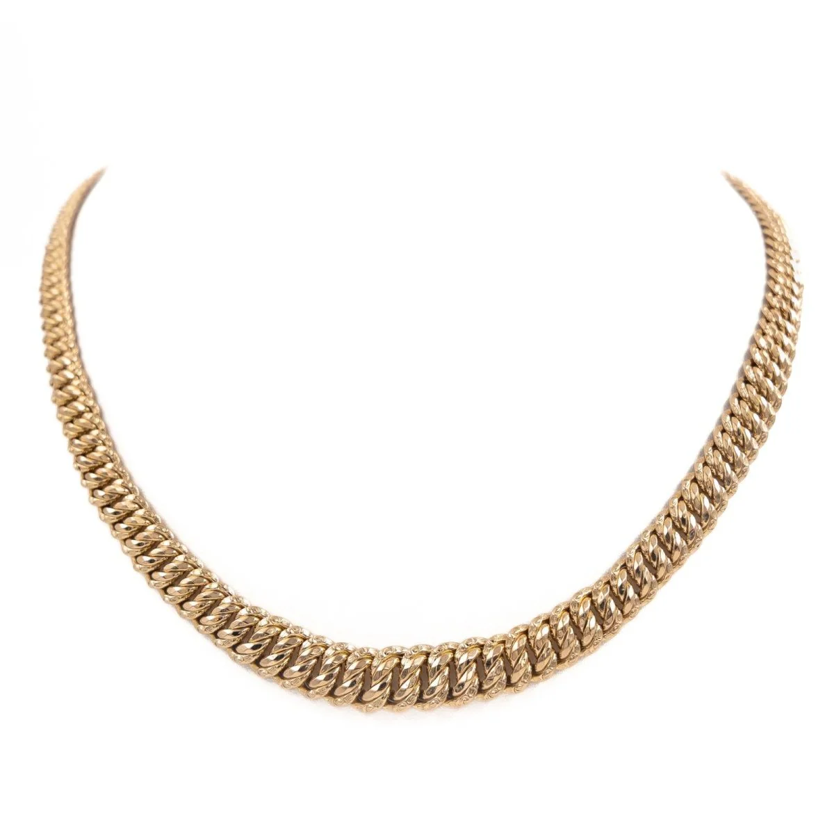 Collier Maille américaine en or jaune