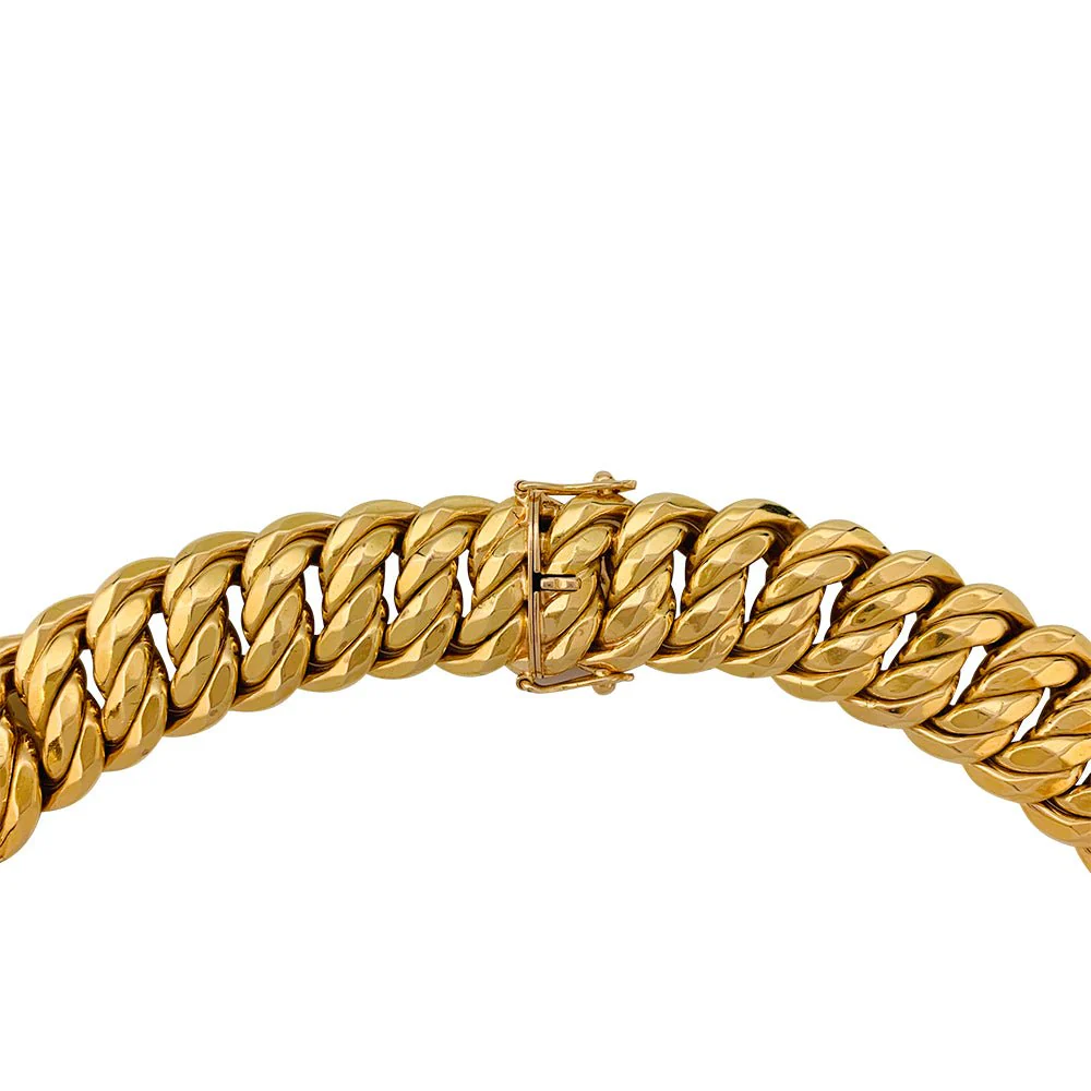 Collier maille américaine or jaune - Image 2