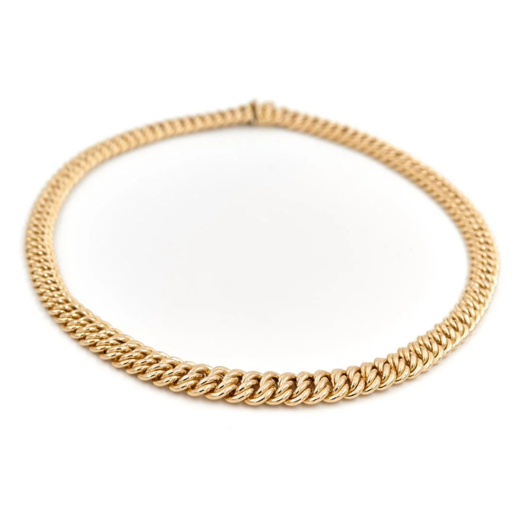 Collier Maille américaine en or jaune - Image 3