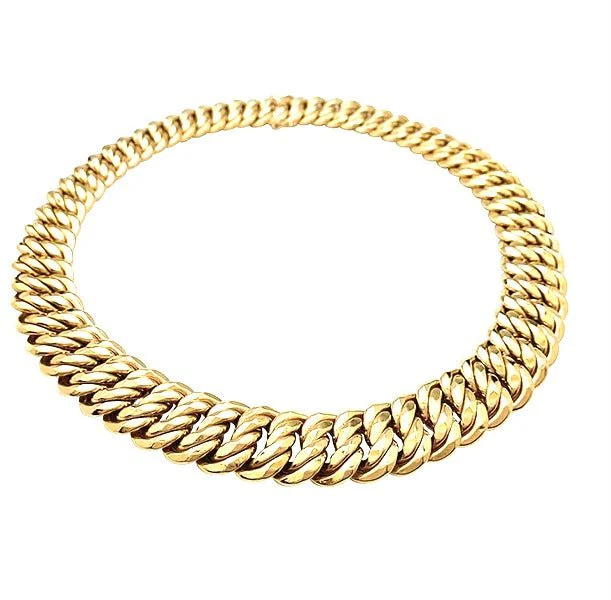 Collier maille américaine or jaune - Image 4