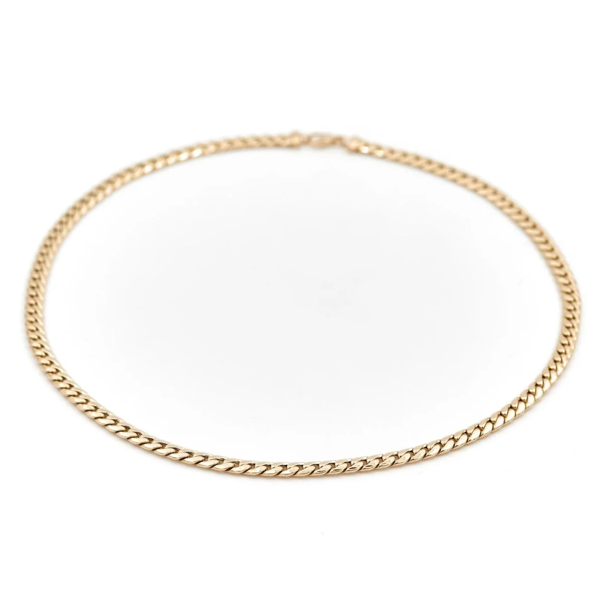 Collier Chaîne maille anglaise en or jaune