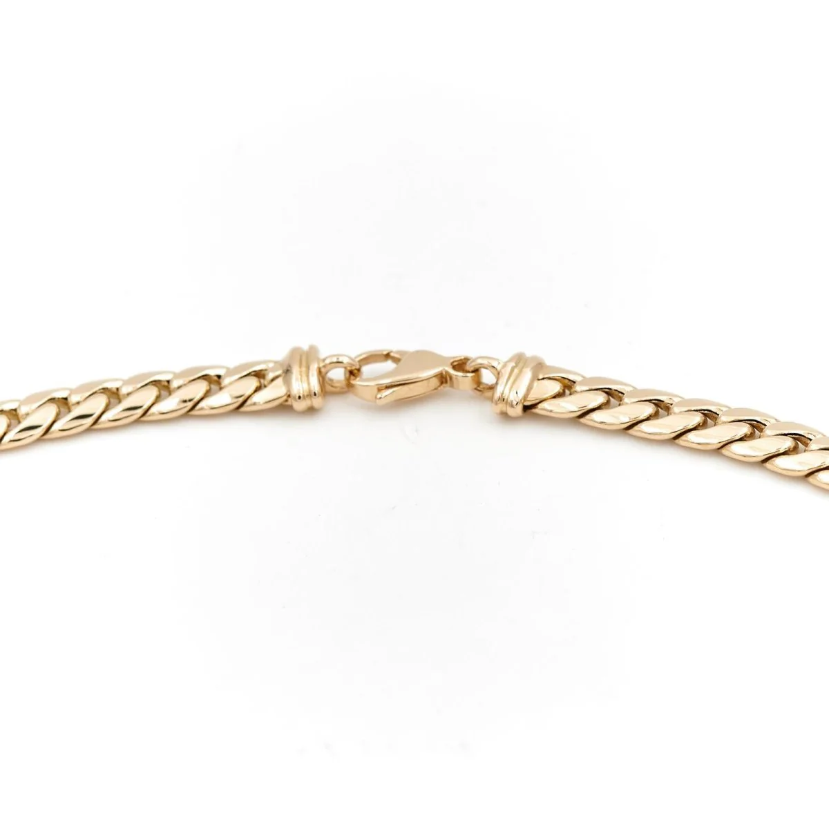Collier Chaîne maille anglaise en or jaune - Image 3