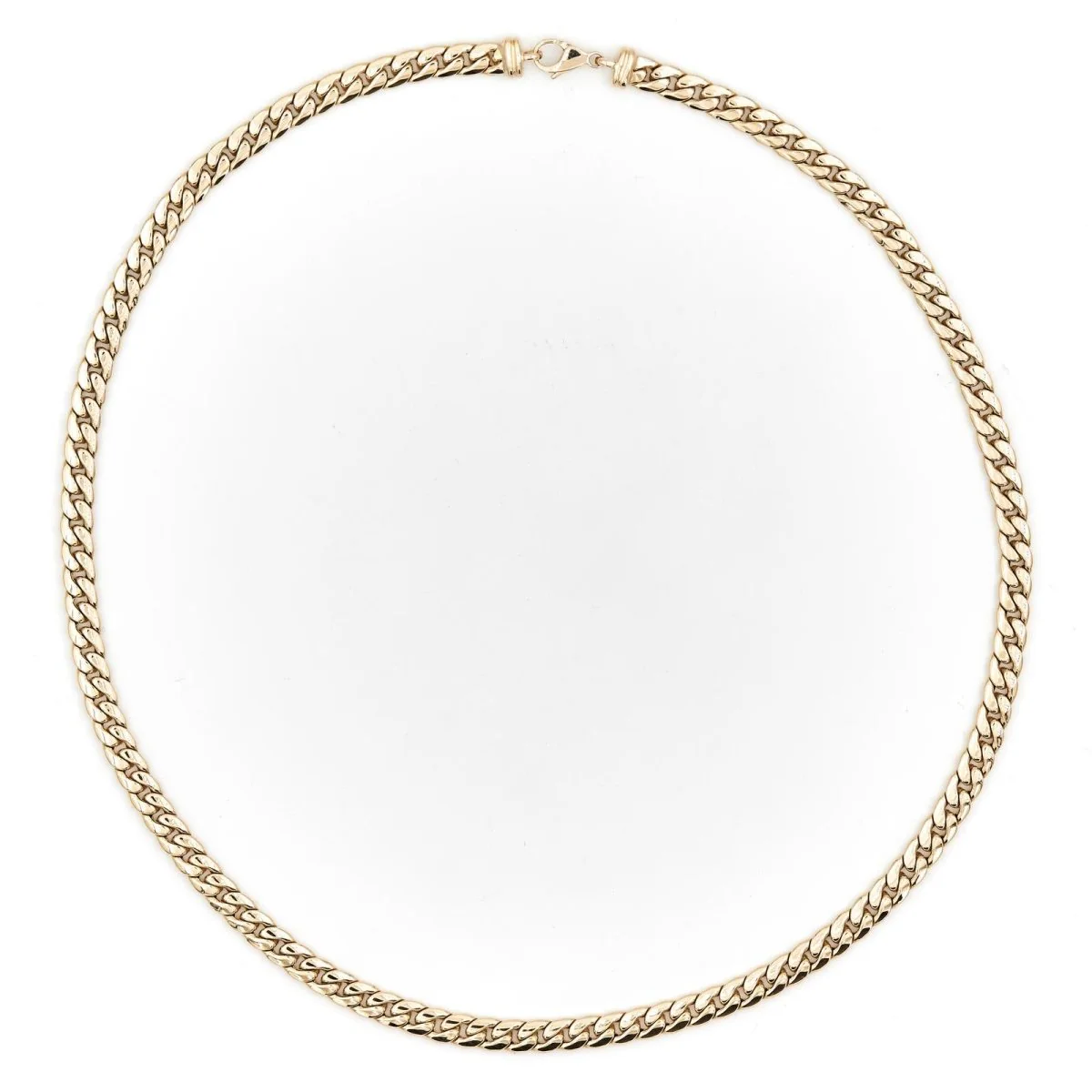 Collier Chaîne maille anglaise en or jaune - Image 4