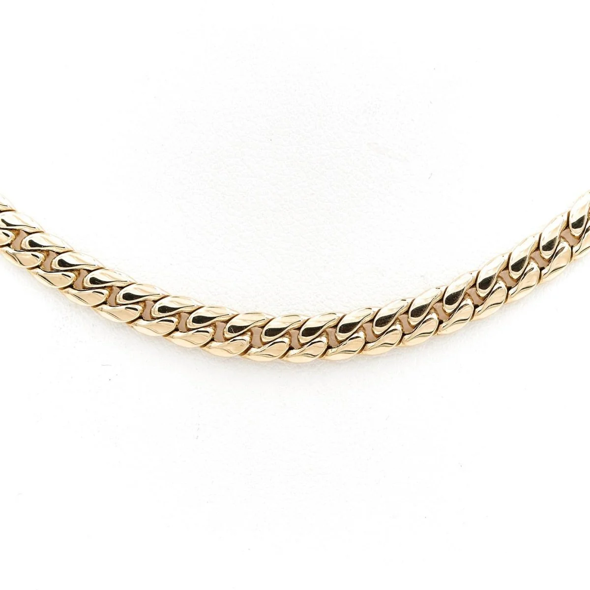 Collier Chaîne maille anglaise en or jaune - Image 5