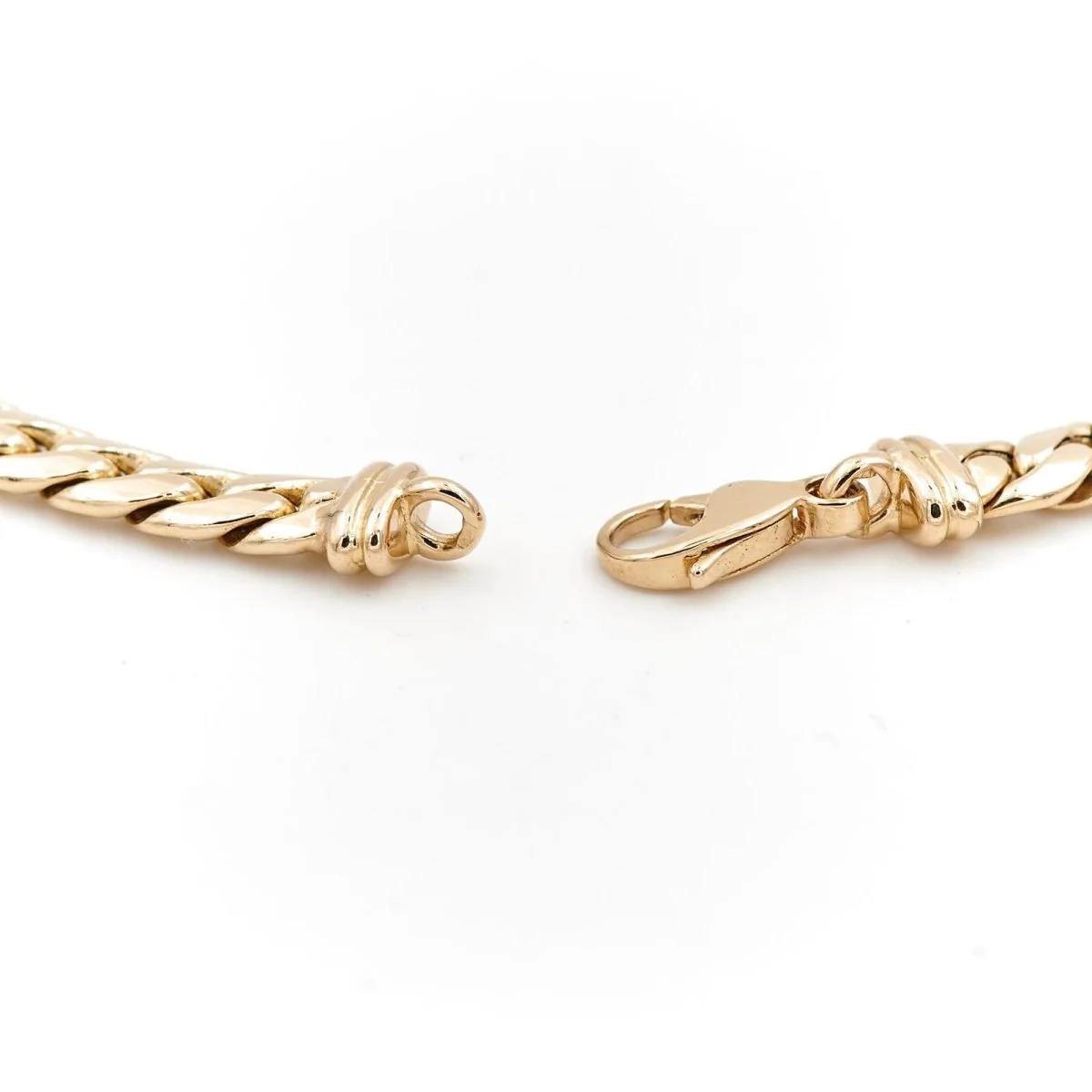 Collier Chaîne maille anglaise en or jaune - Image 6