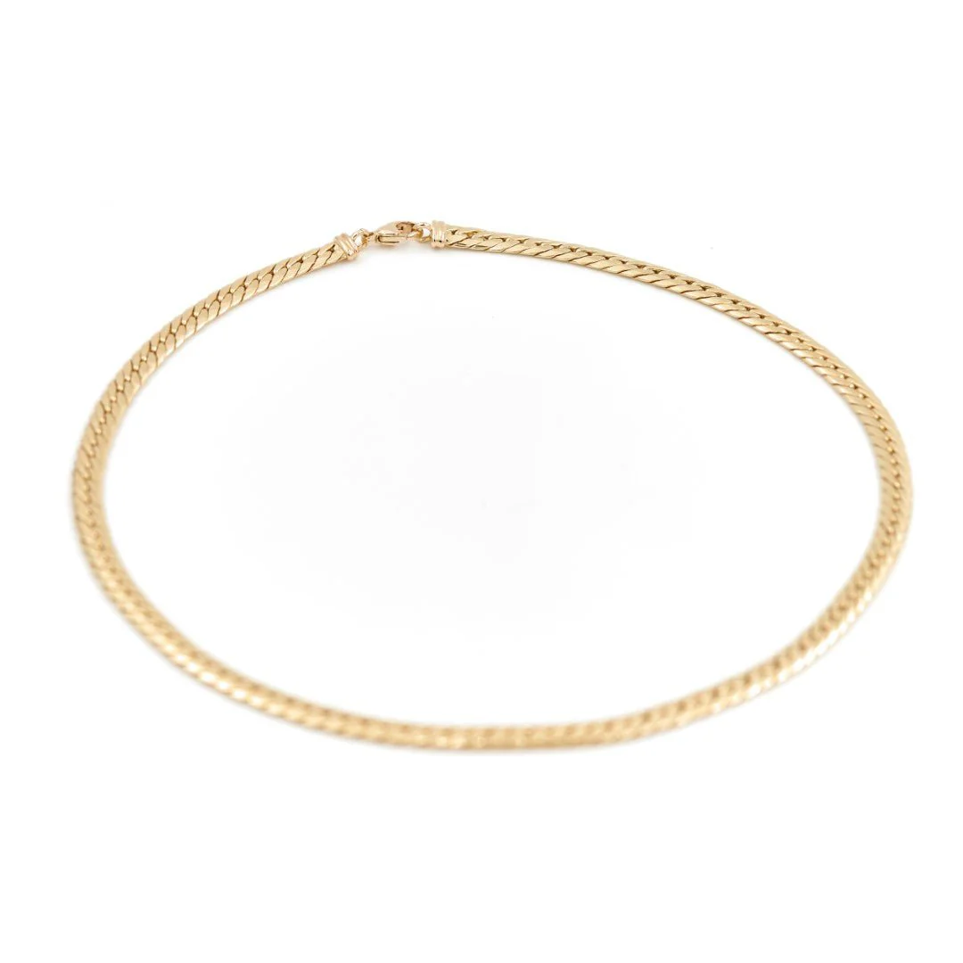 Collier Chaîne maille anglaise en or jaune - Image 4