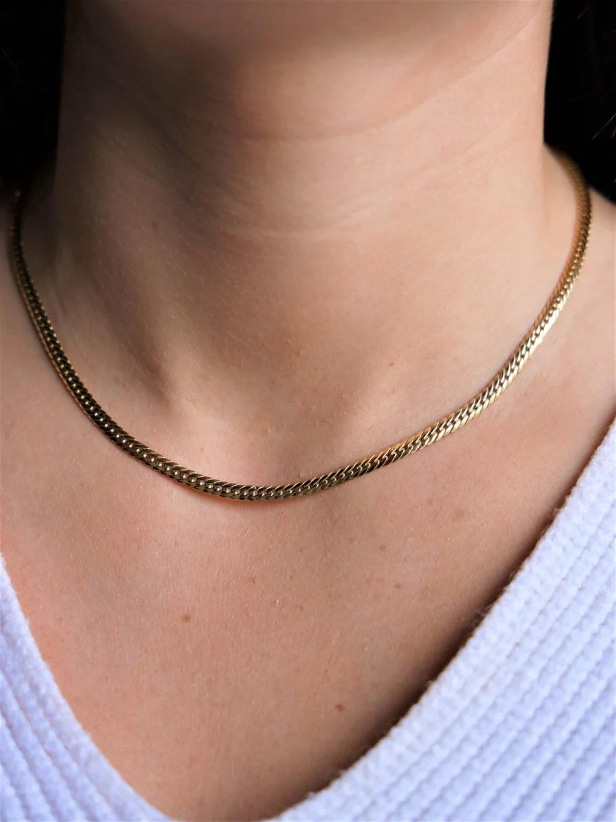 Collier Maille anglaise Or jaune - Image 2