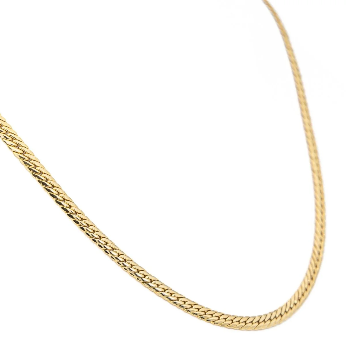 Collier Maille anglaise Or jaune - Image 5