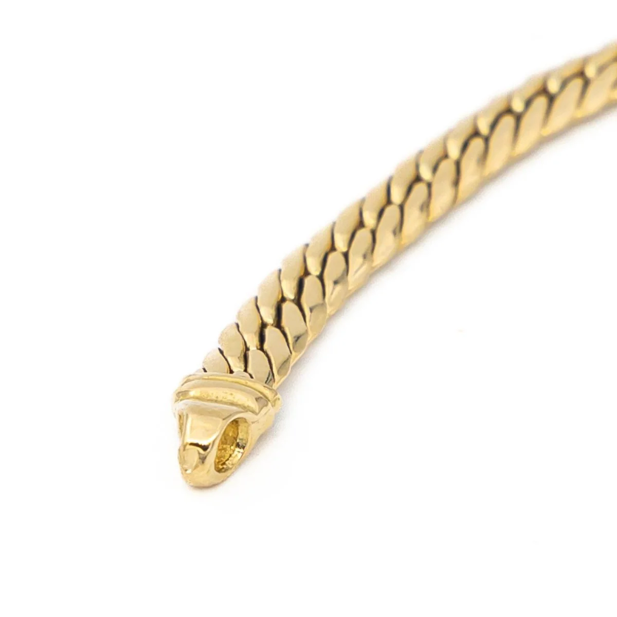 Collier Maille anglaise Or jaune - Image 6
