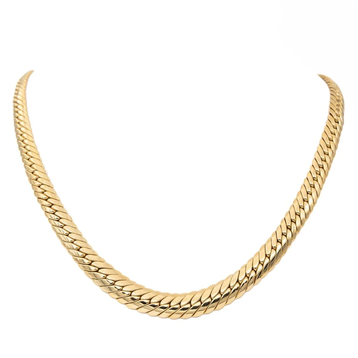 Collier Chaîne maille anglaise en or jaune