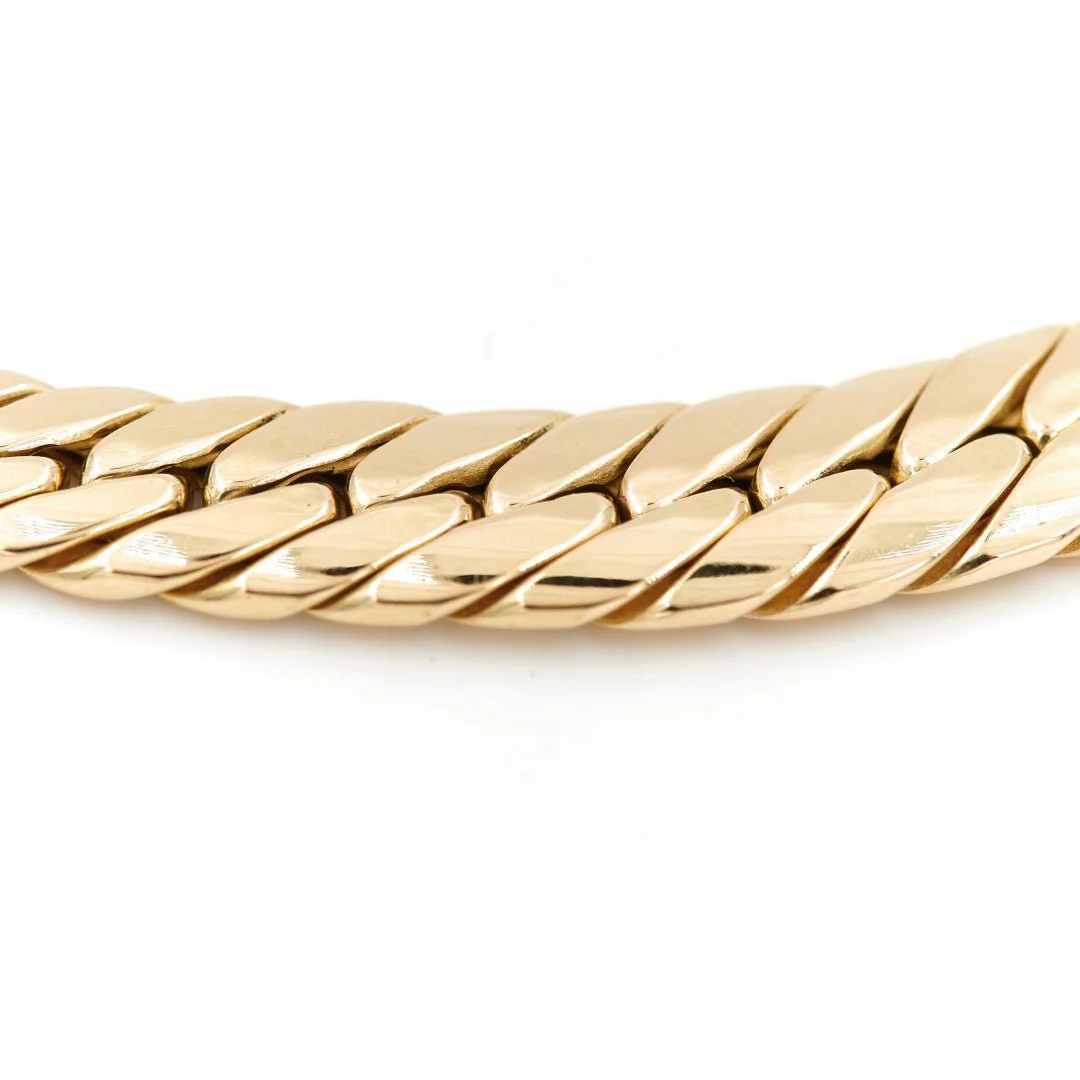 Collier Maille anglaise en or jaune - Image 2