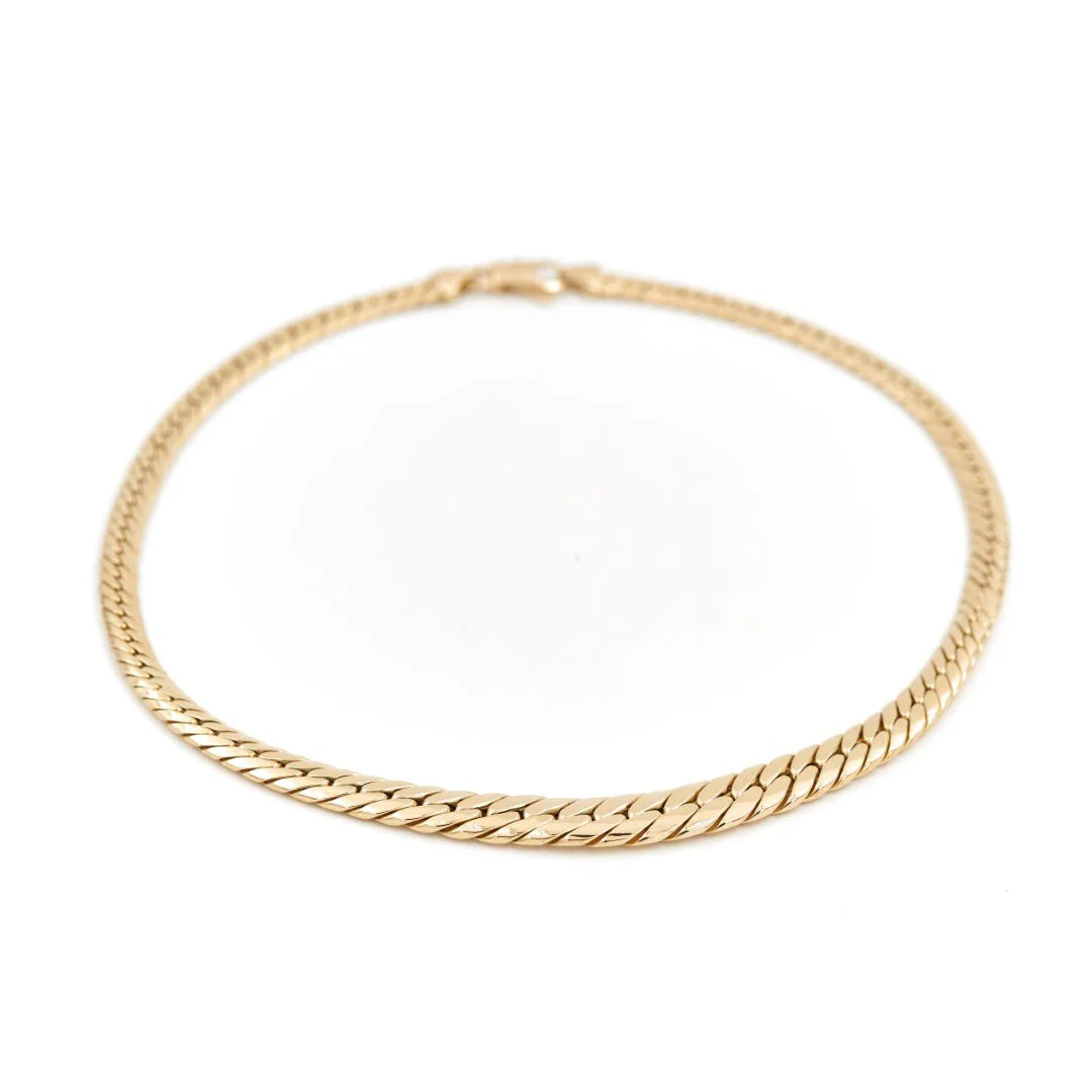 Collier Maille anglaise en or jaune - Image 3