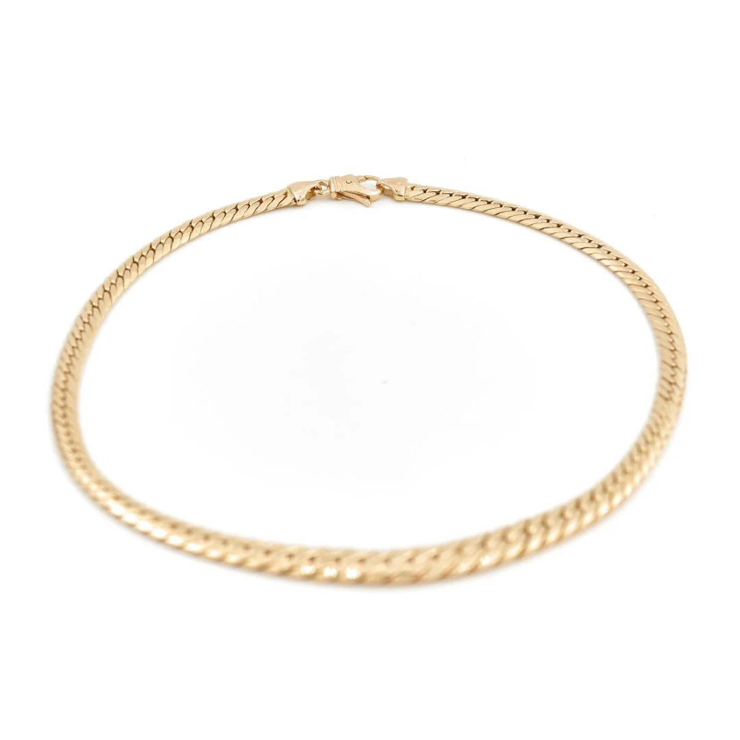 Collier Maille anglaise en or jaune - Image 4
