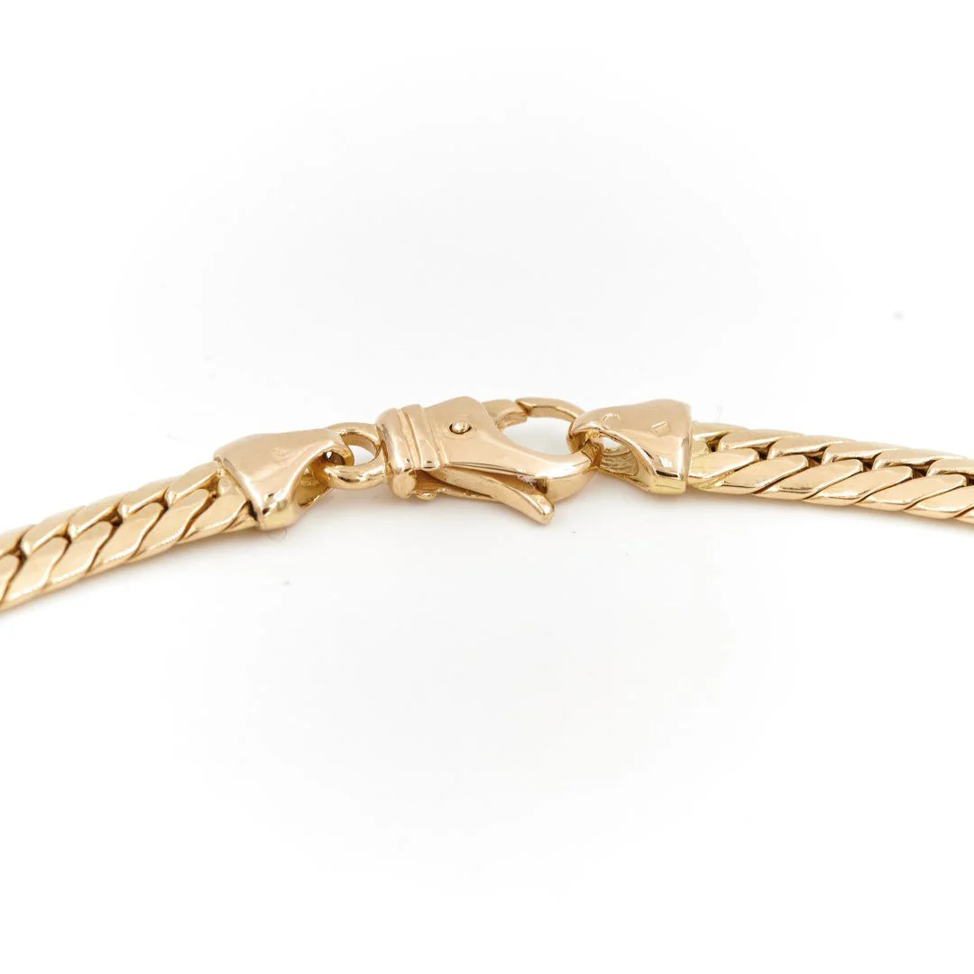Collier Maille anglaise en or jaune - Image 5