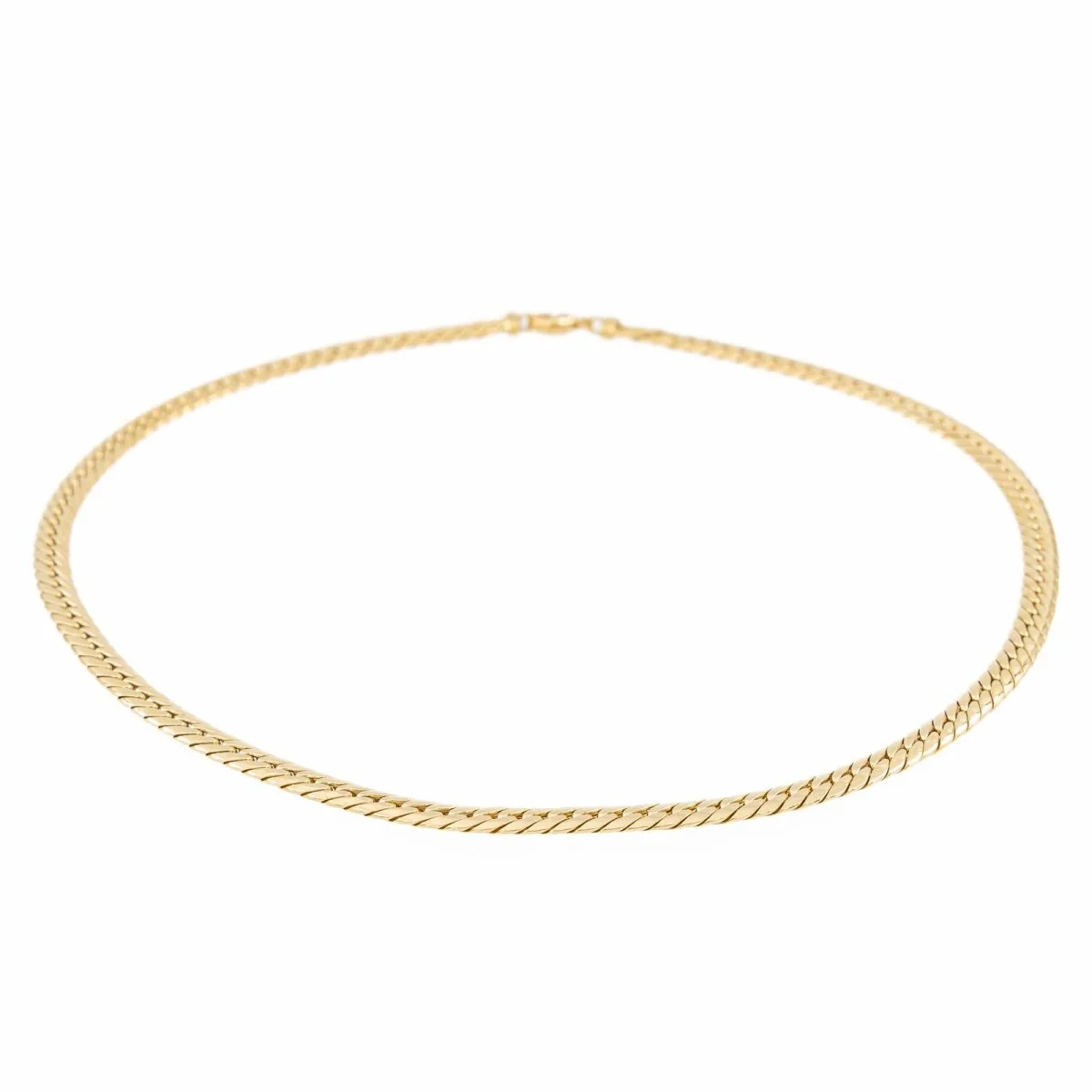 Collier Maille anglaise Or jaune - Image 3