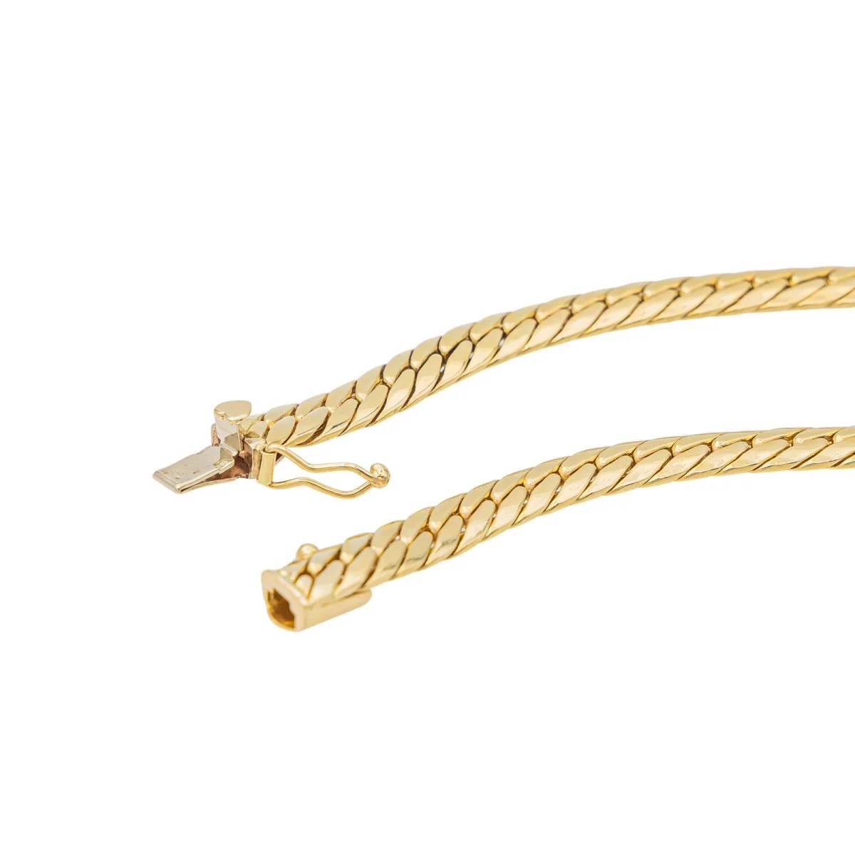 Collier Maille anglaise Or jaune - Image 6