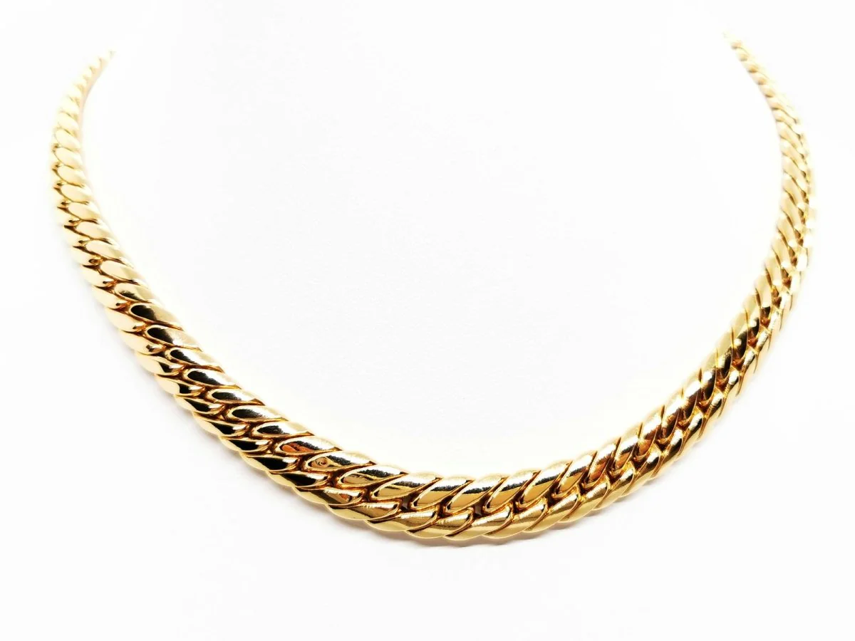 Collier Maille anglaise en or jaune - Image 2