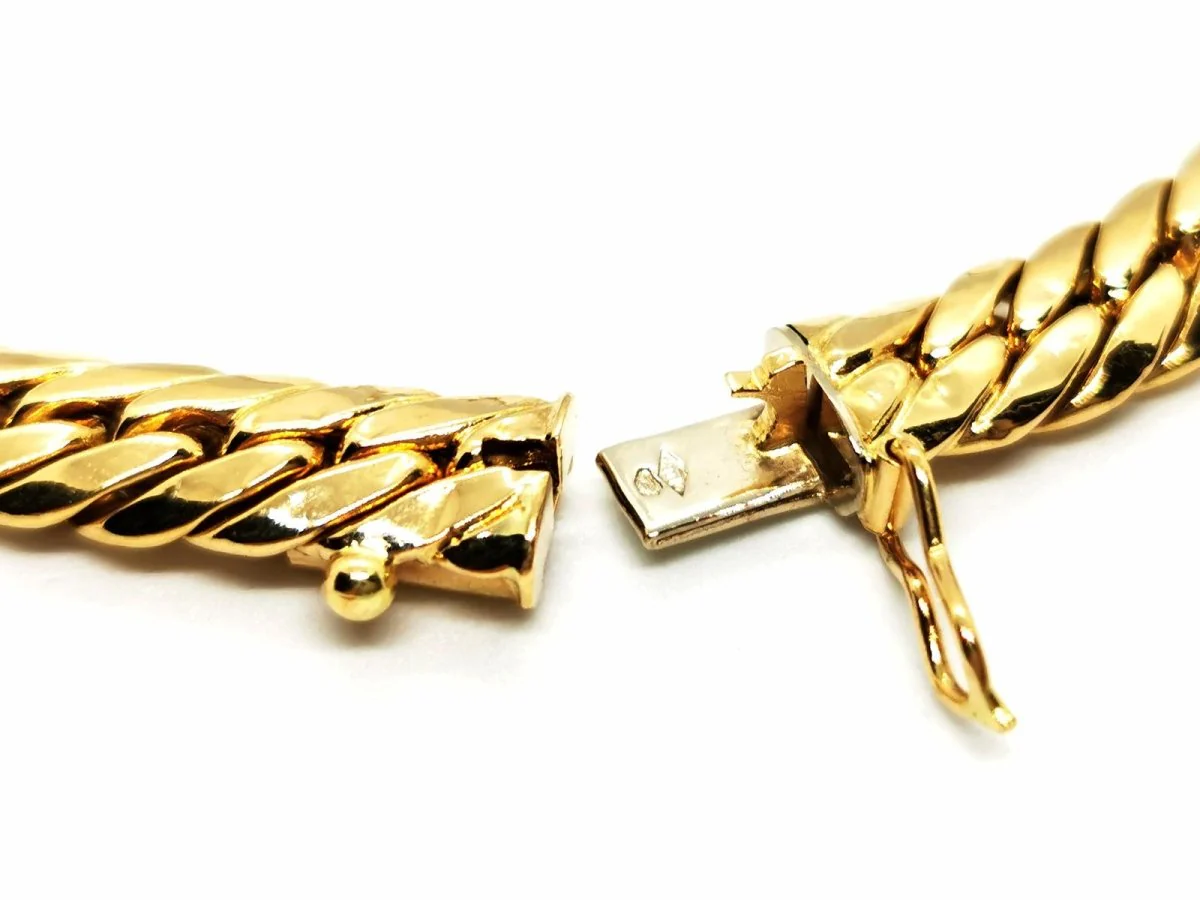 Collier Maille anglaise en or jaune - Image 6