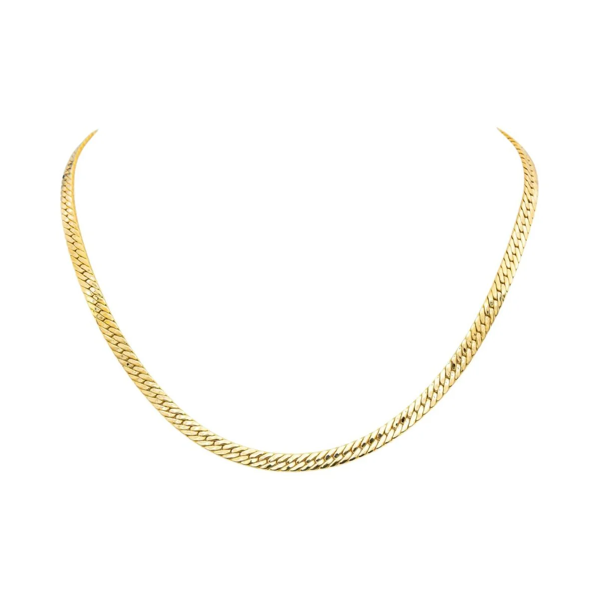 Collier Maille anglaise Or jaune - Image 10