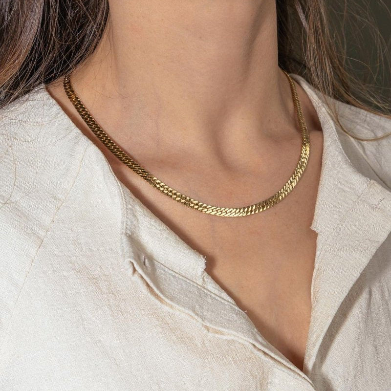 Collier Maille anglaise Or jaune - Image 11