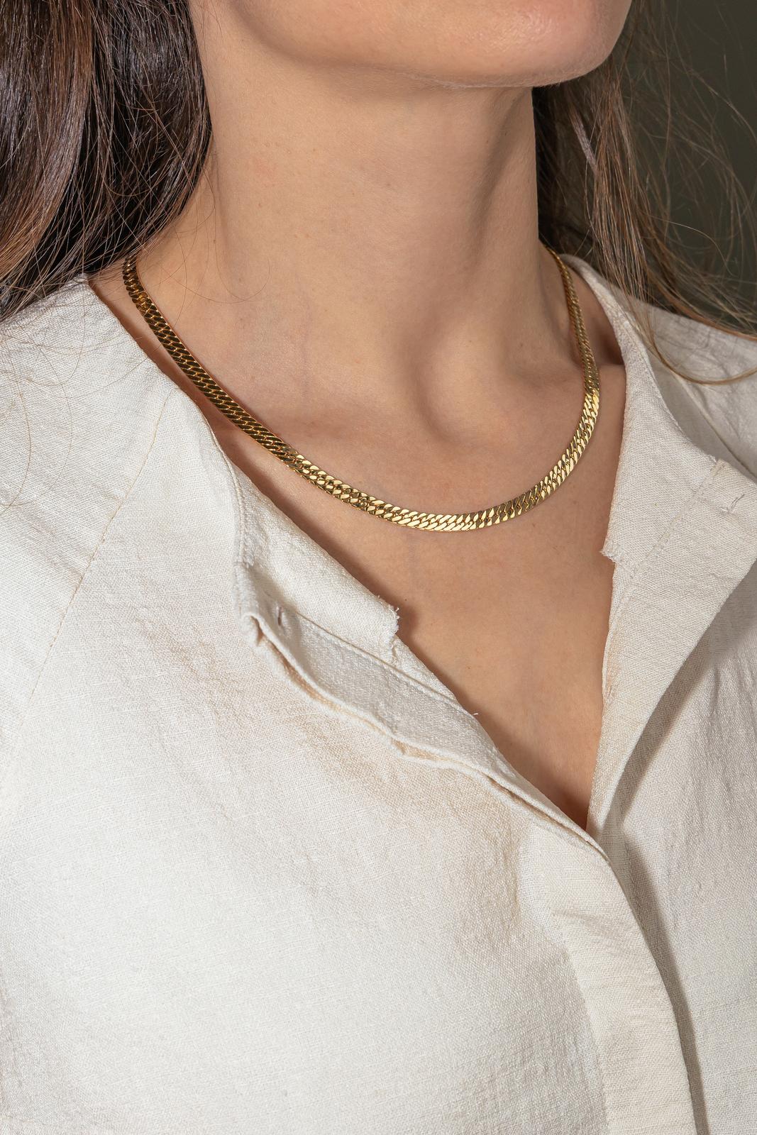 Collier Maille anglaise Or jaune - Image 2