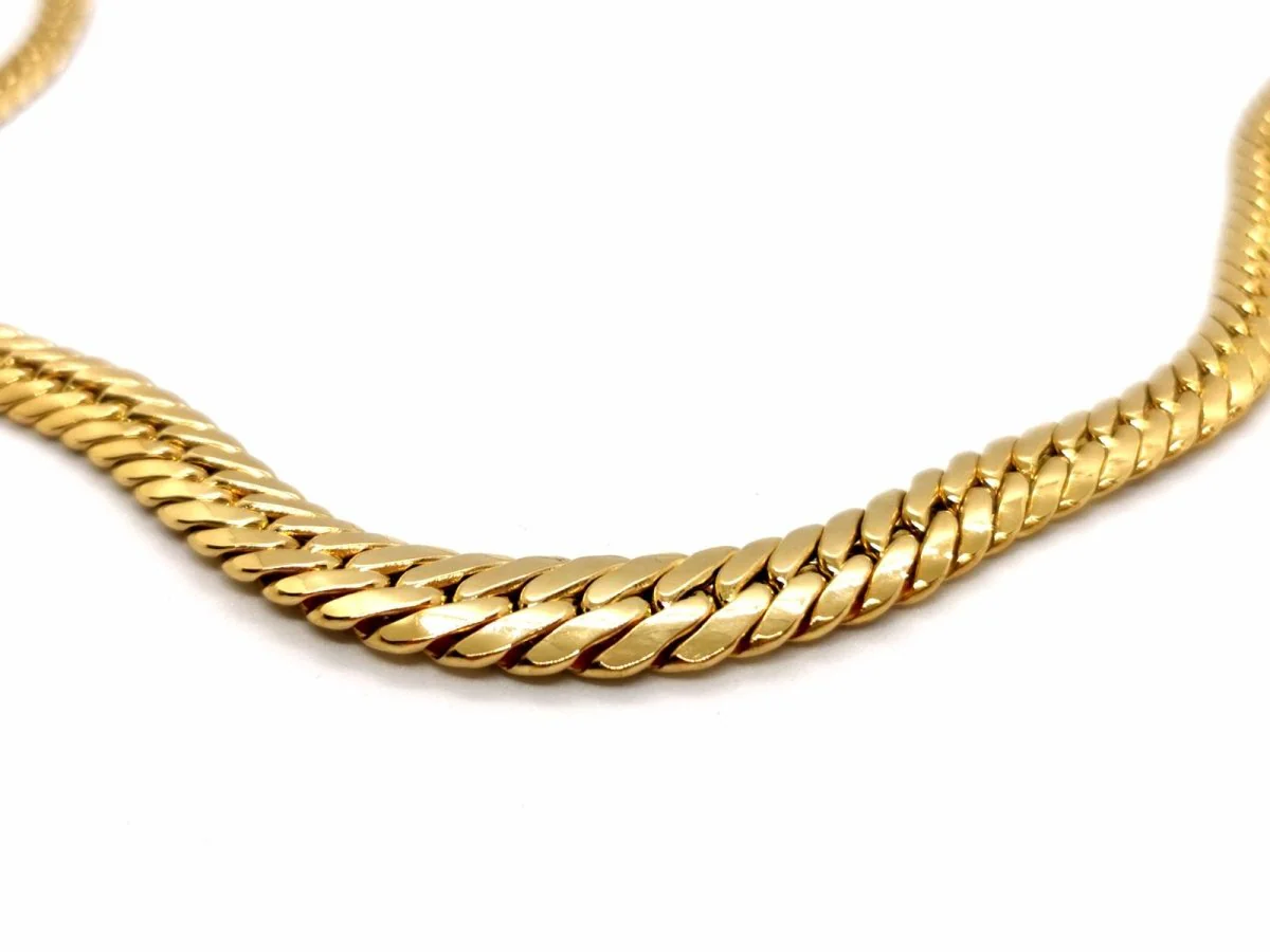 Collier Maille anglaise Or jaune - Image 2