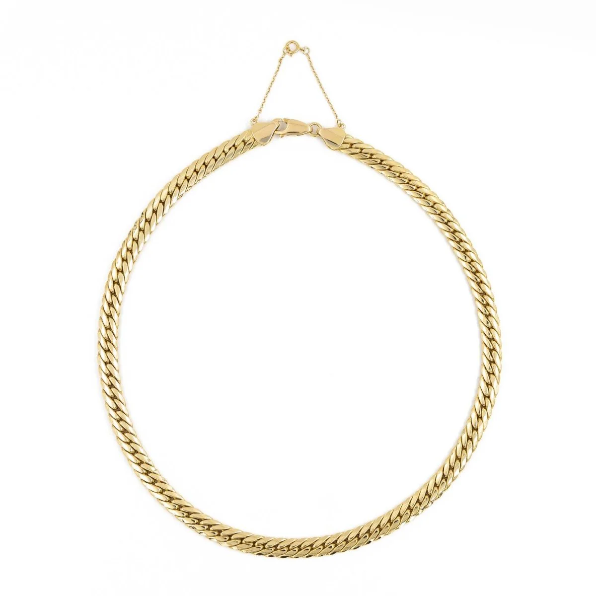Collier Maille anglaise en or jaune - Image 4