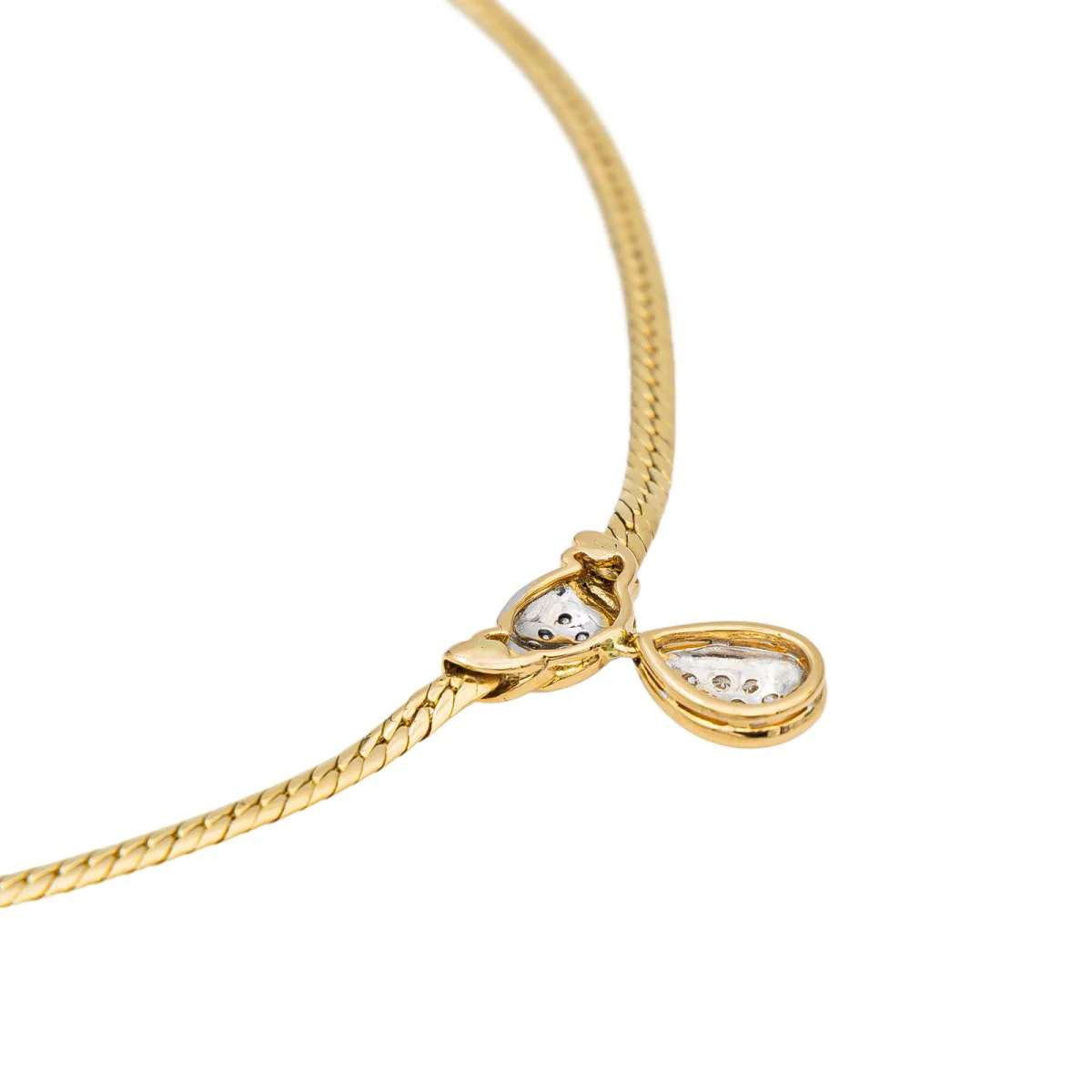 Collier Maille anglaise en or jaune et diamant - Image 5