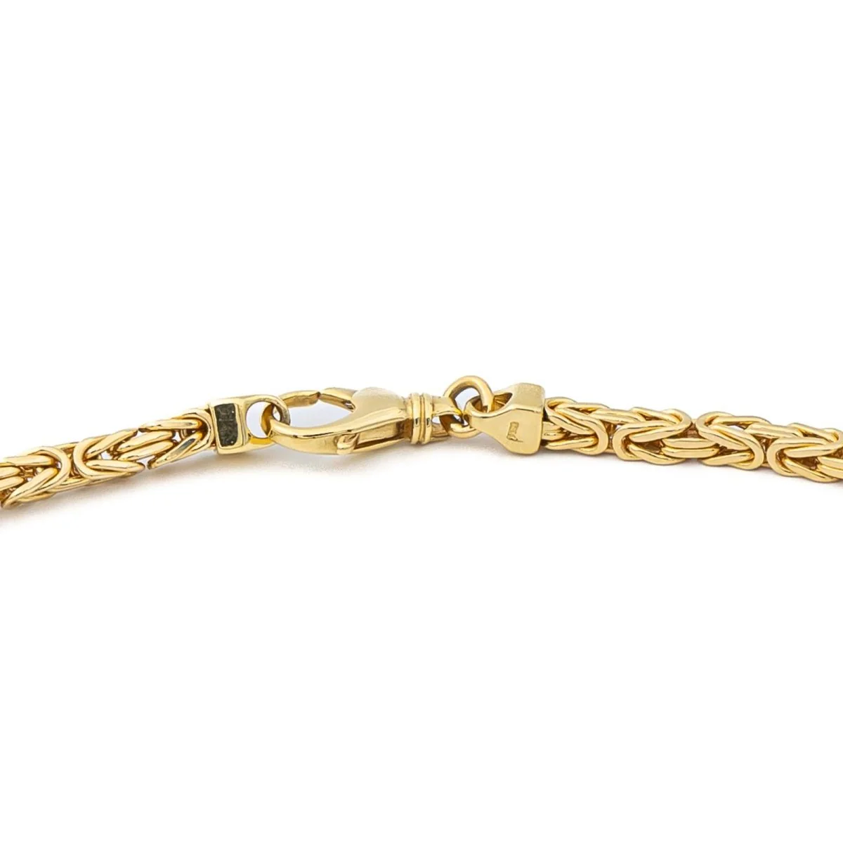 Collier Chaîne maille balinaise en or jaune - Image 4