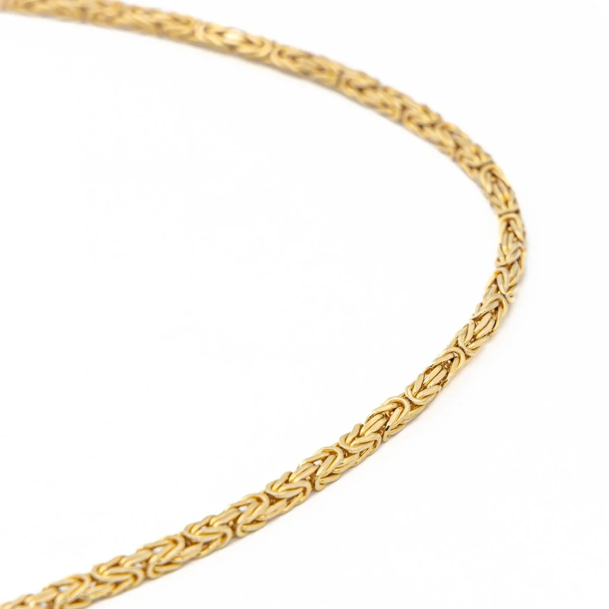 Collier Chaîne maille balinaise en or jaune - Image 7