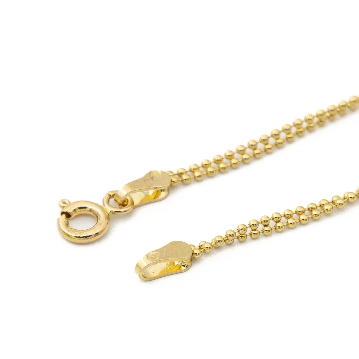 Collier Maille boule Or jaune - Image 6