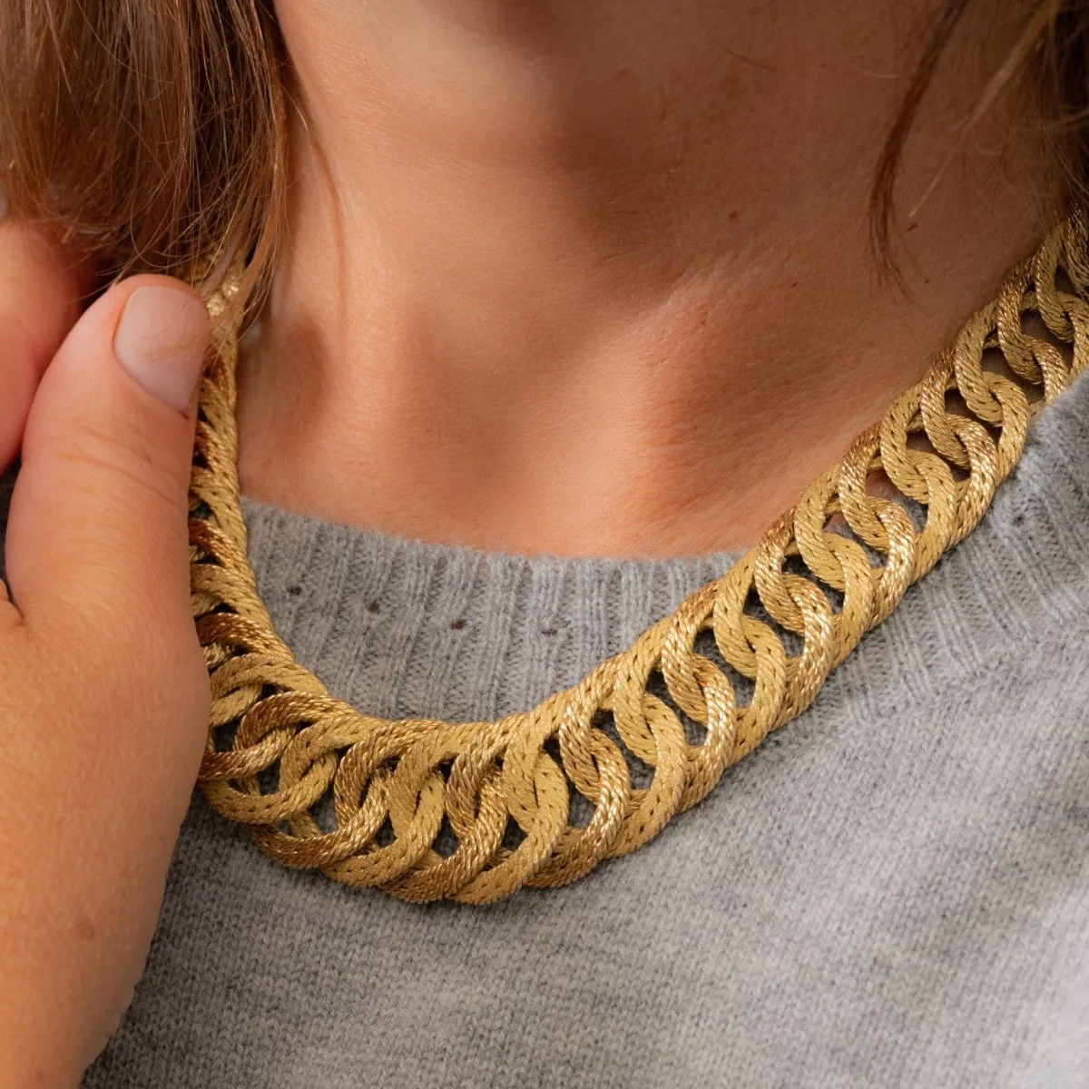 Collier Maille BULGARI en or jaune - Image 8