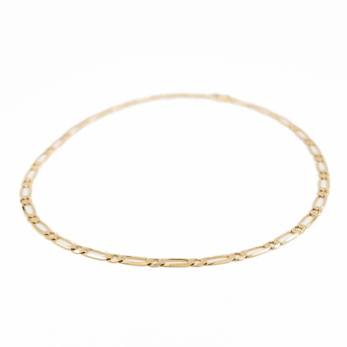 Collier Chaîne maille cheval en or jaune - Image 2