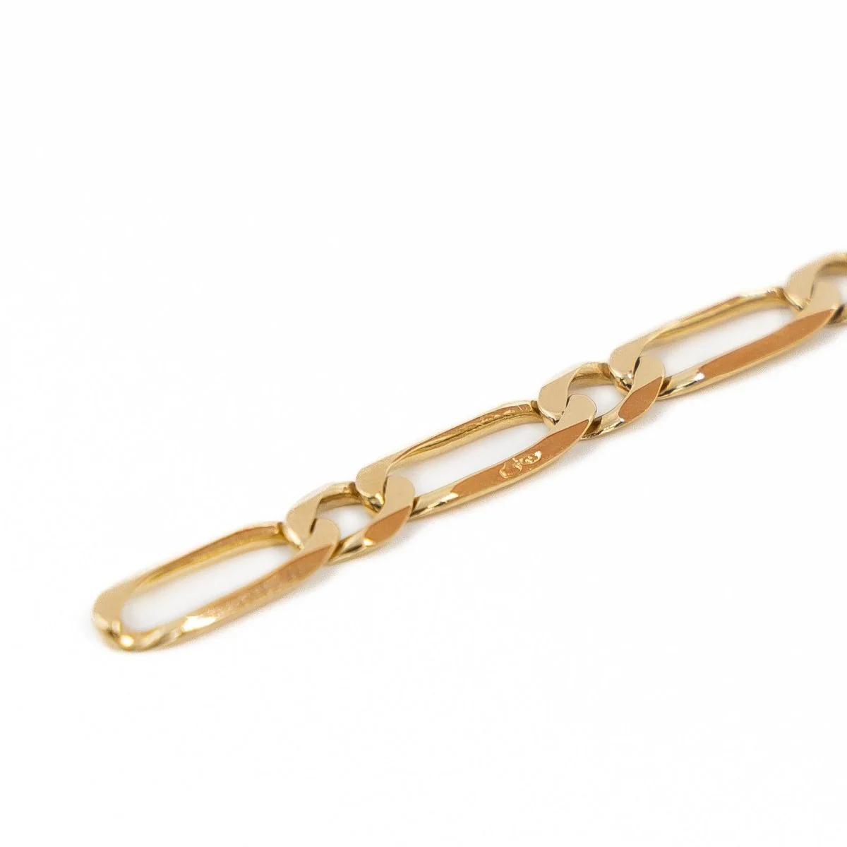 Collier Chaîne maille cheval en or jaune - Image 4
