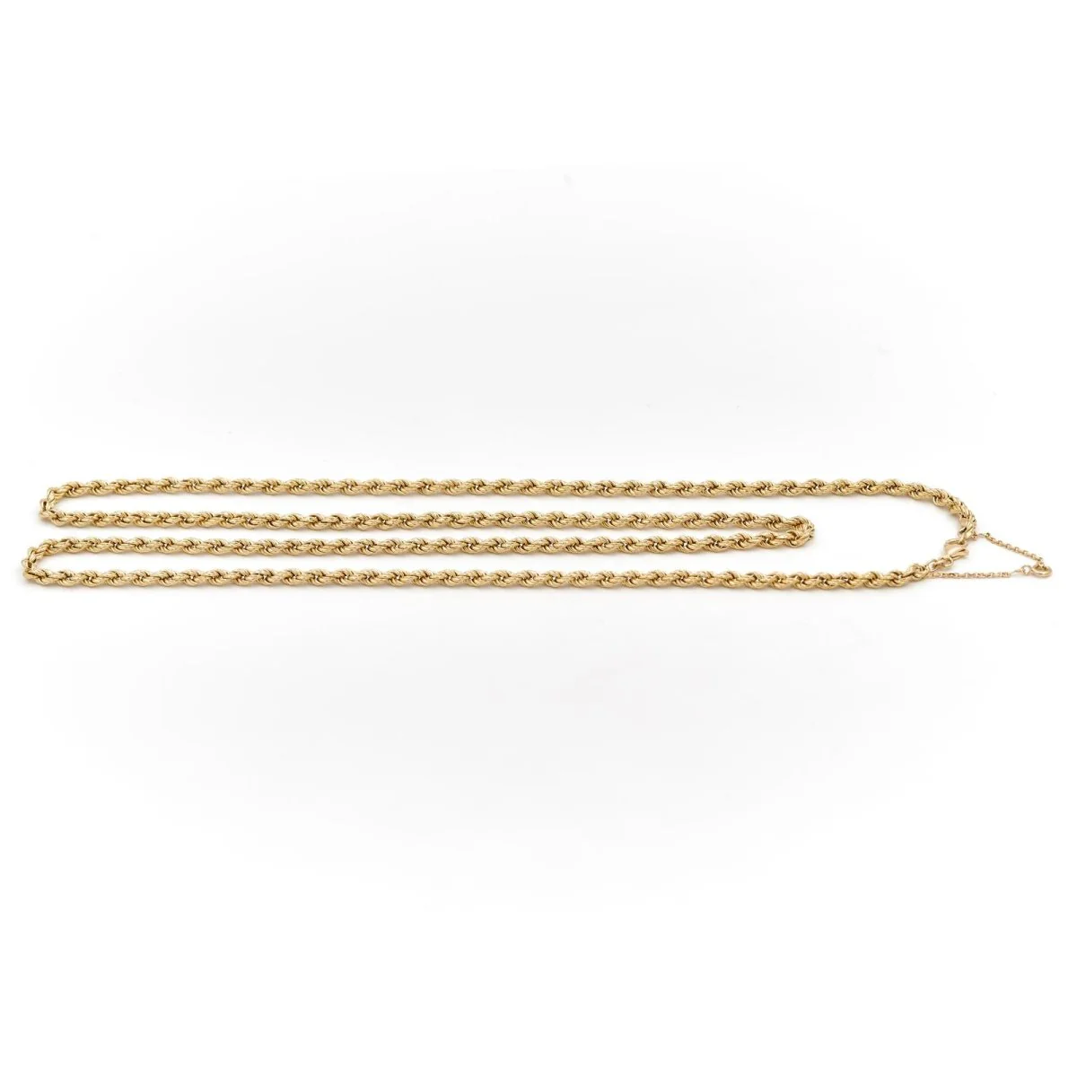 Collier Chaîne maille corde en or jaune