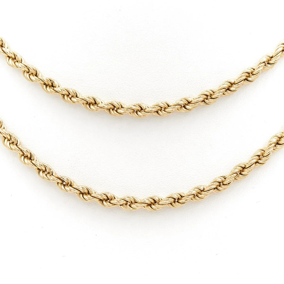 Collier Chaîne maille corde en or jaune - Image 10