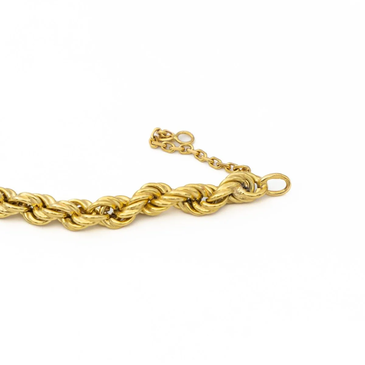 Collier Chaîne maille corde en or jaune - Image 5