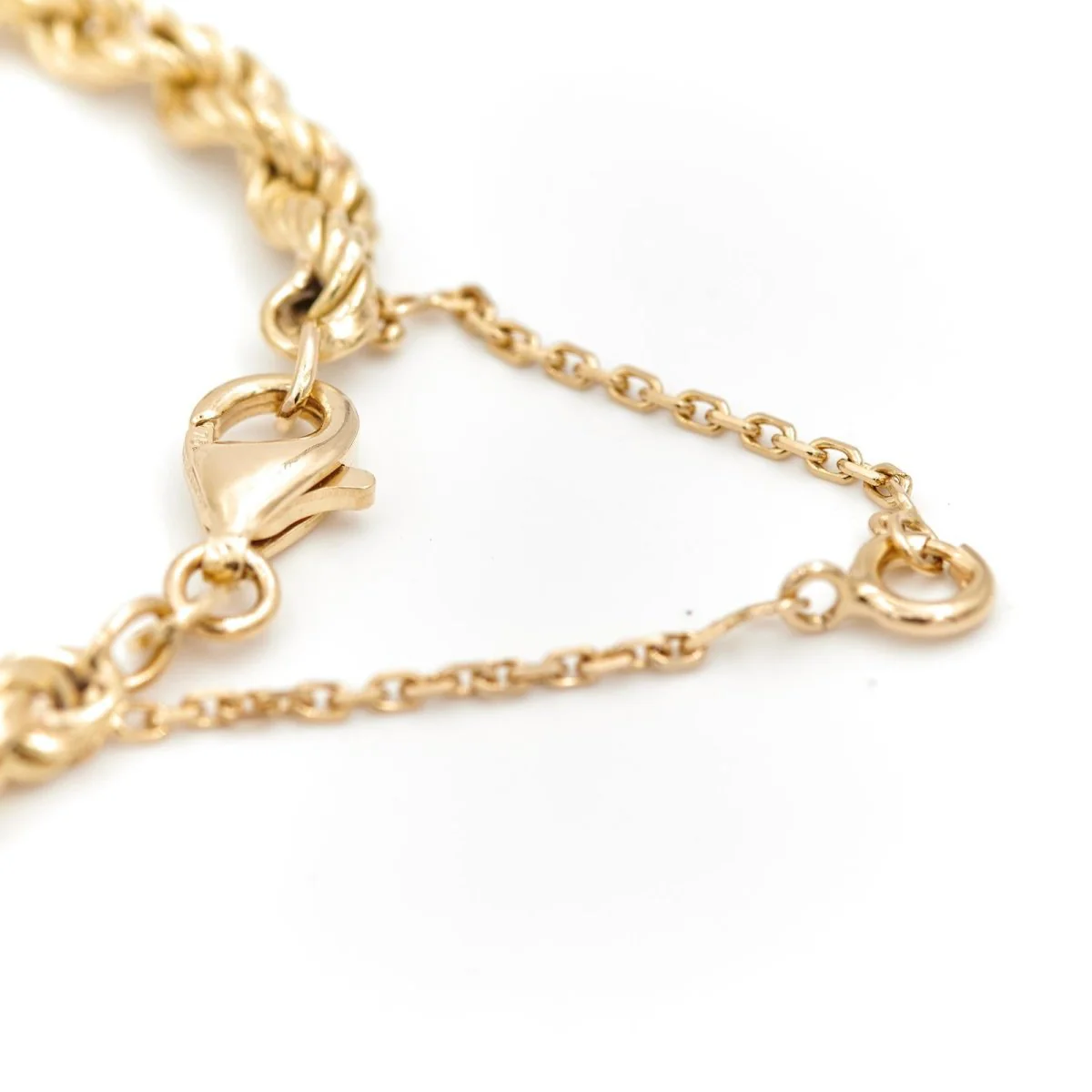 Collier Chaîne maille corde en or jaune - Image 6