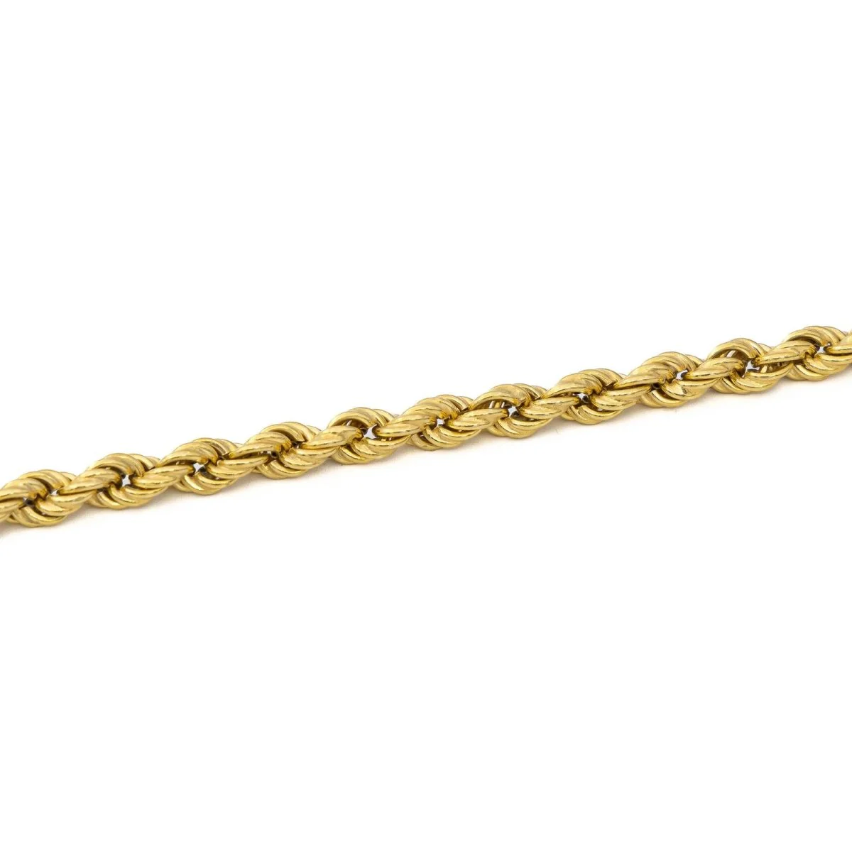 Collier Chaîne maille corde en or jaune - Image 7