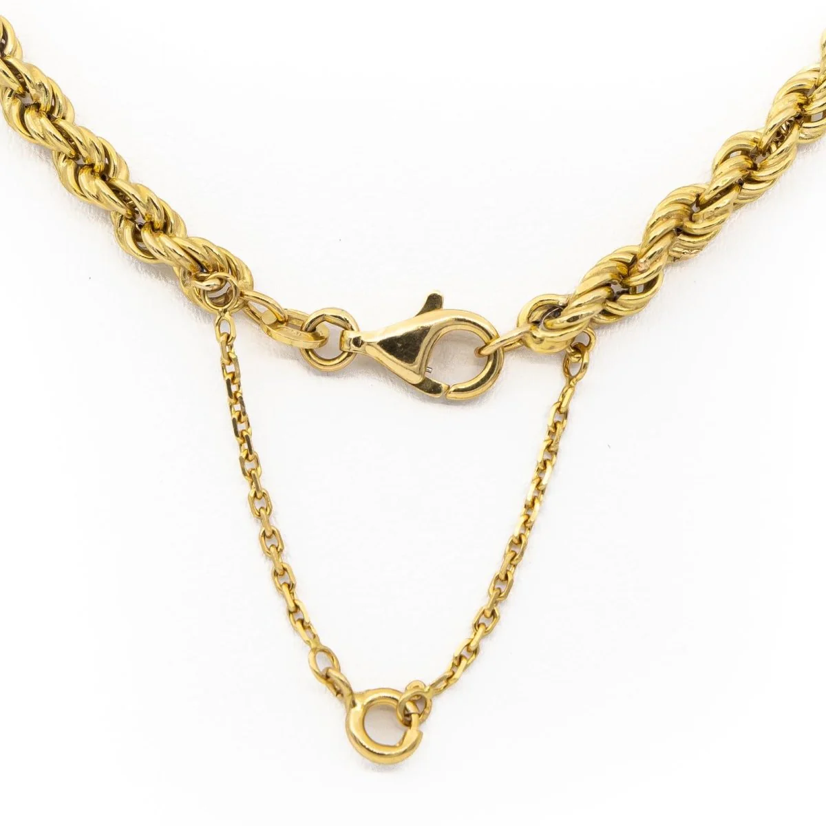 Collier Chaîne maille corde en or jaune - Image 9