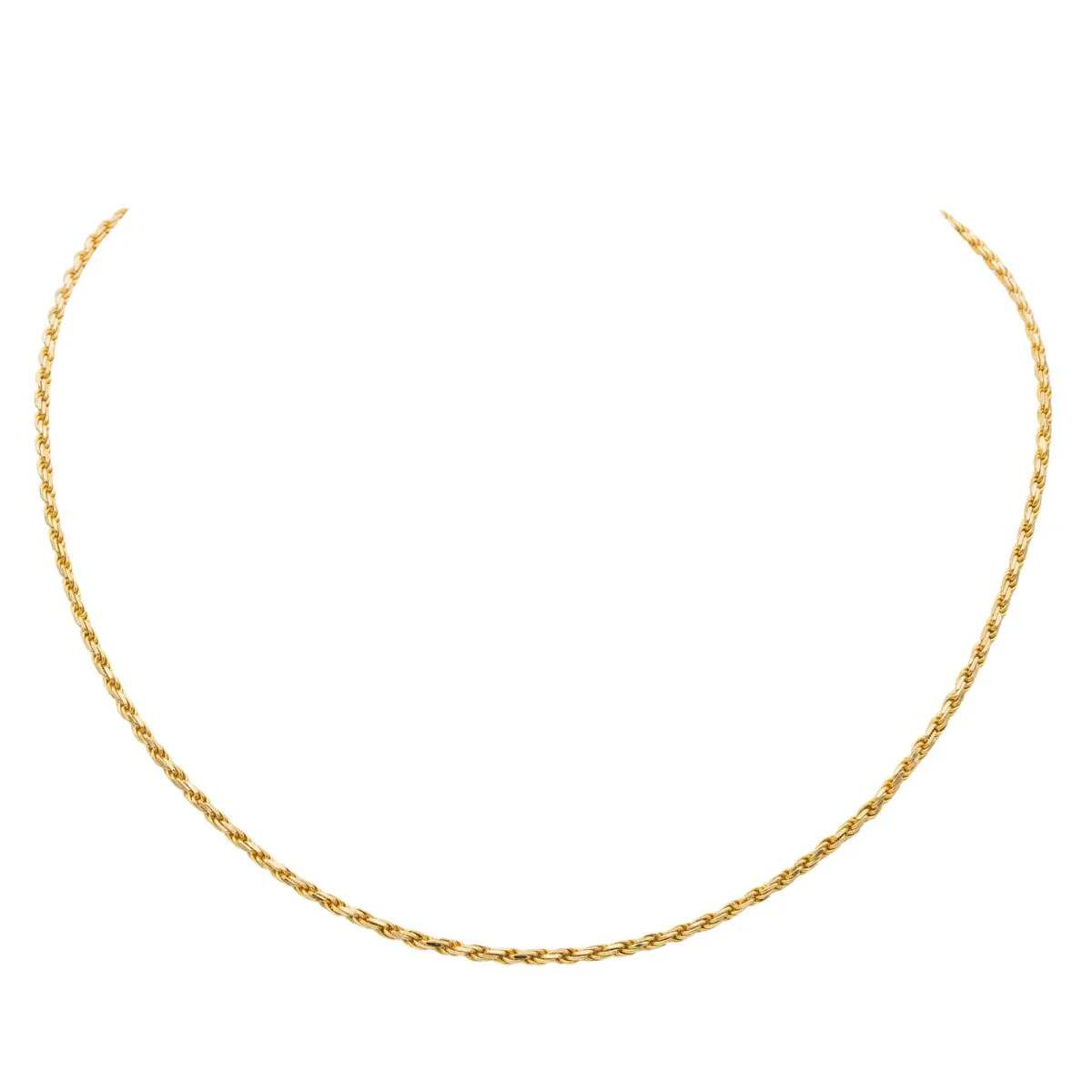 Collier Maille corde Or jaune