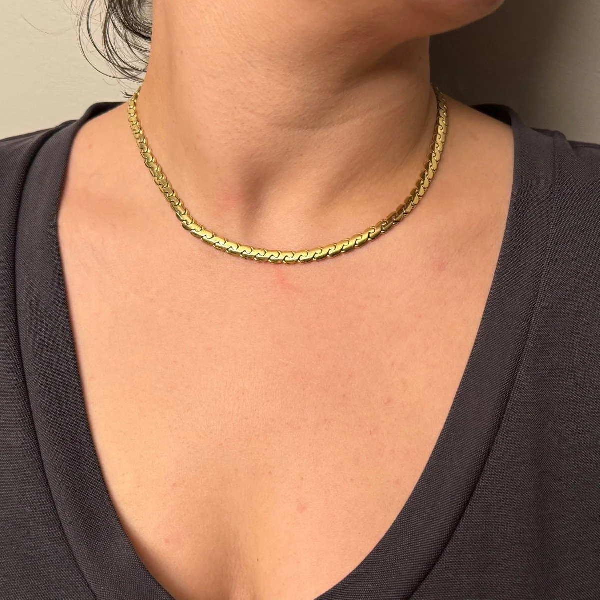 Collier Maille en or jaune - Image 2