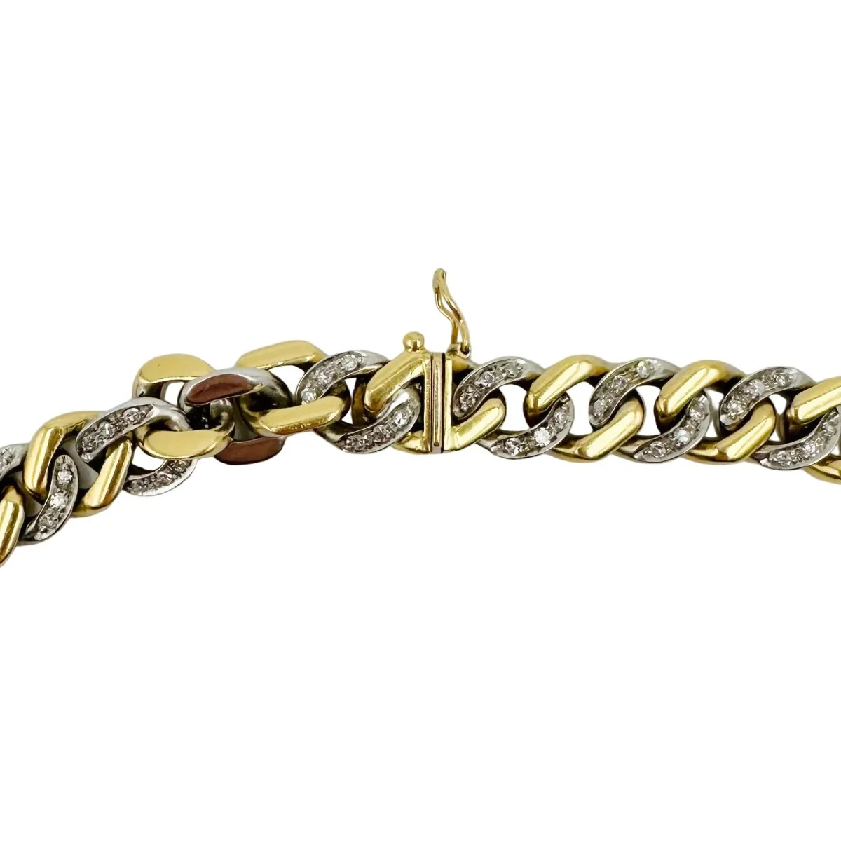 Collier Maille en or jaune, or blanc et diamants - Image 4