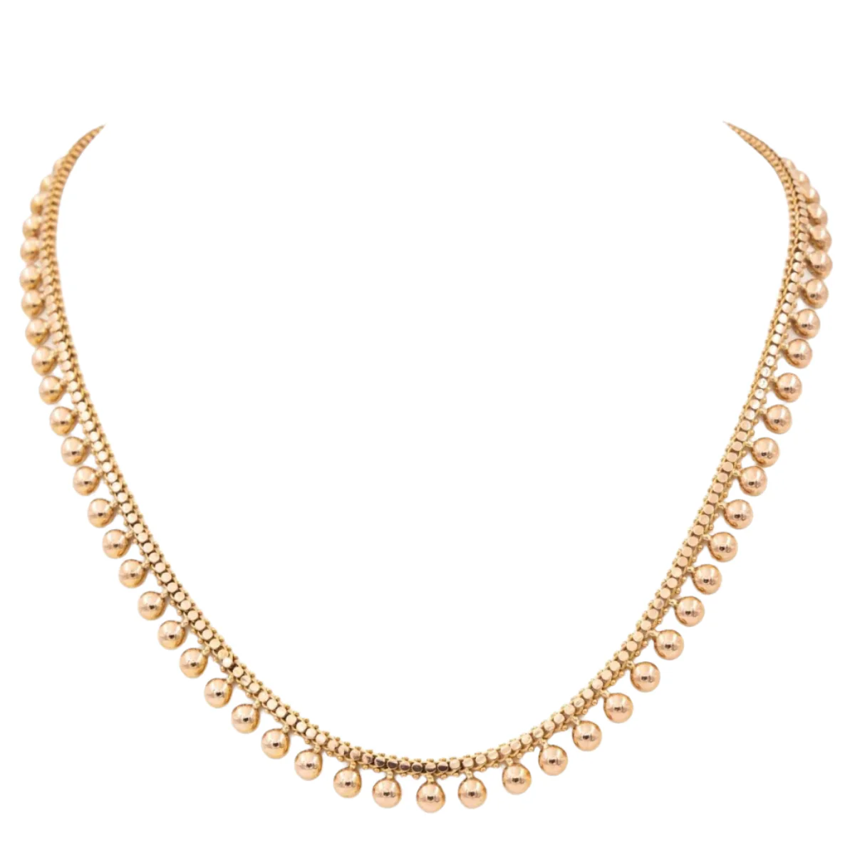 Collier Maille fantaisie en or rose