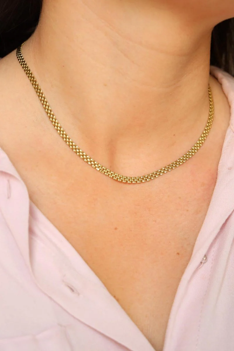 Collier Maille fantaisie Or jaune - Image 2