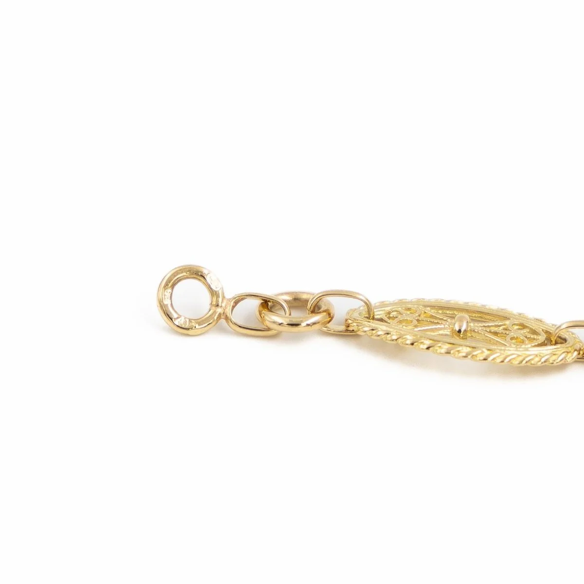 Collier Maille filigrane en or jaune - Image 6